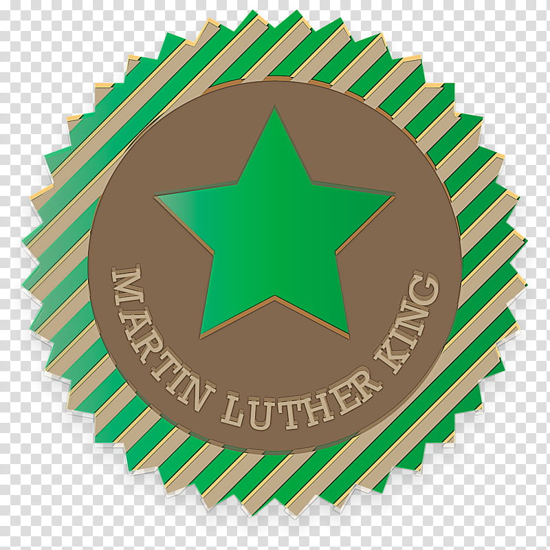 MLK Day Martin Luther King Jr. Day, Martin Luther King Jr Day, Green, Logo, Emblem, Symbol, Bottle Cap, Saw Blade transparent background PNG clipart