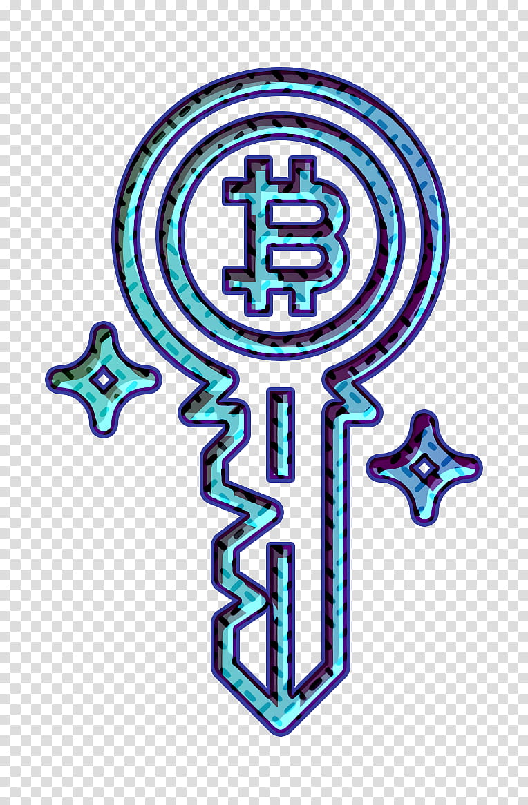 Key icon Bitcoin icon Business and finance icon, Electric Blue, Logo, Symbol transparent background PNG clipart