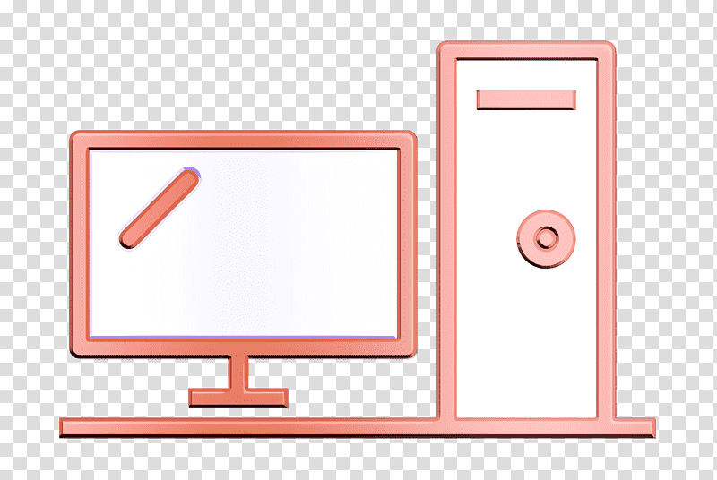 Tech icon Desktop icon, Desktopicon, Cartoon, Frame, Multimedia, Red, Number transparent background PNG clipart