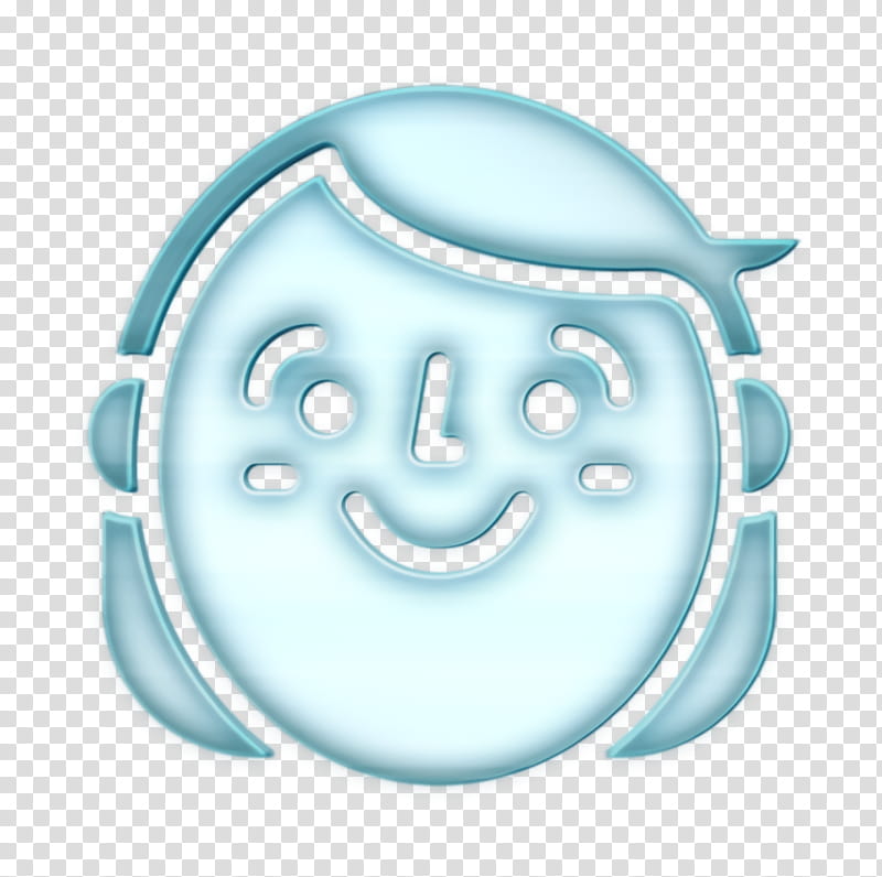 Happy People icon Woman icon Emoji icon, Smiley, Character, Meter, Cartoon, Computer, Character Created By transparent background PNG clipart