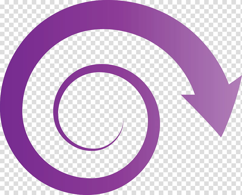 spiral arrow, Purple, Area, Meter transparent background PNG clipart