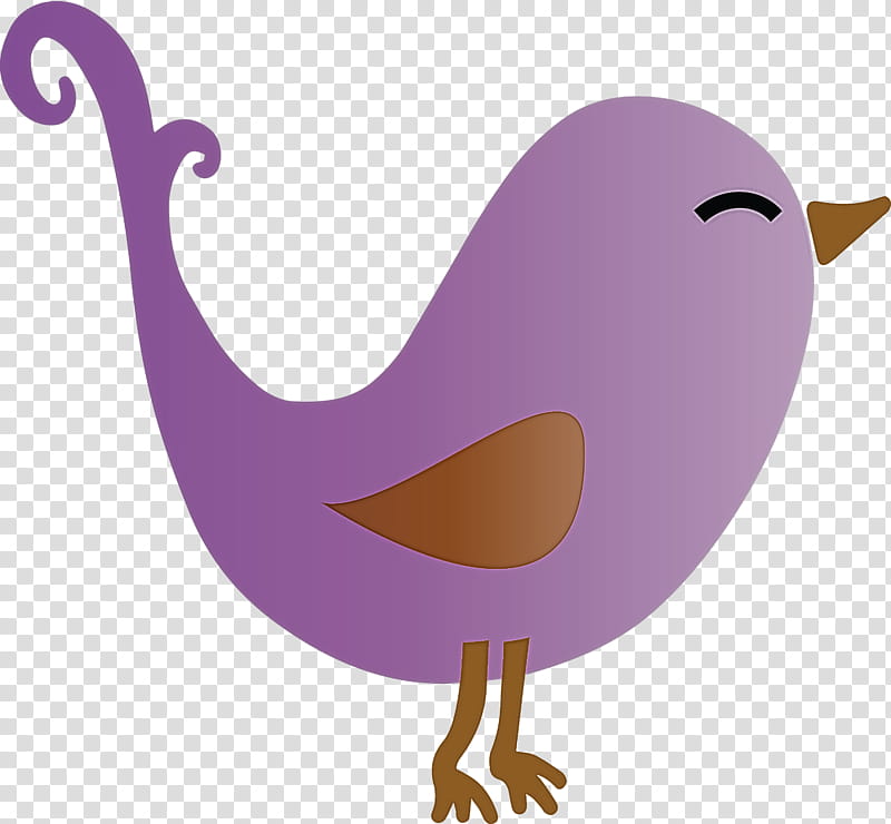purple bird beak, Cute Bird, Cartoon Bird transparent background PNG clipart