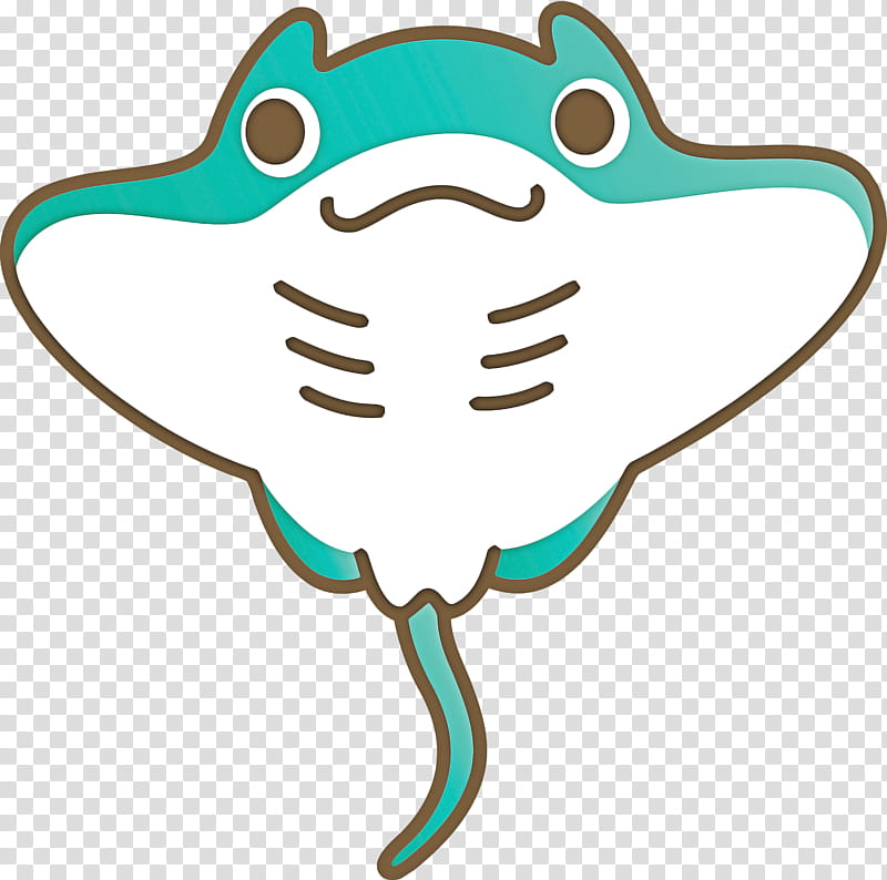 Cartoon line art fish, Manta Ray, Cartoon Fish transparent background