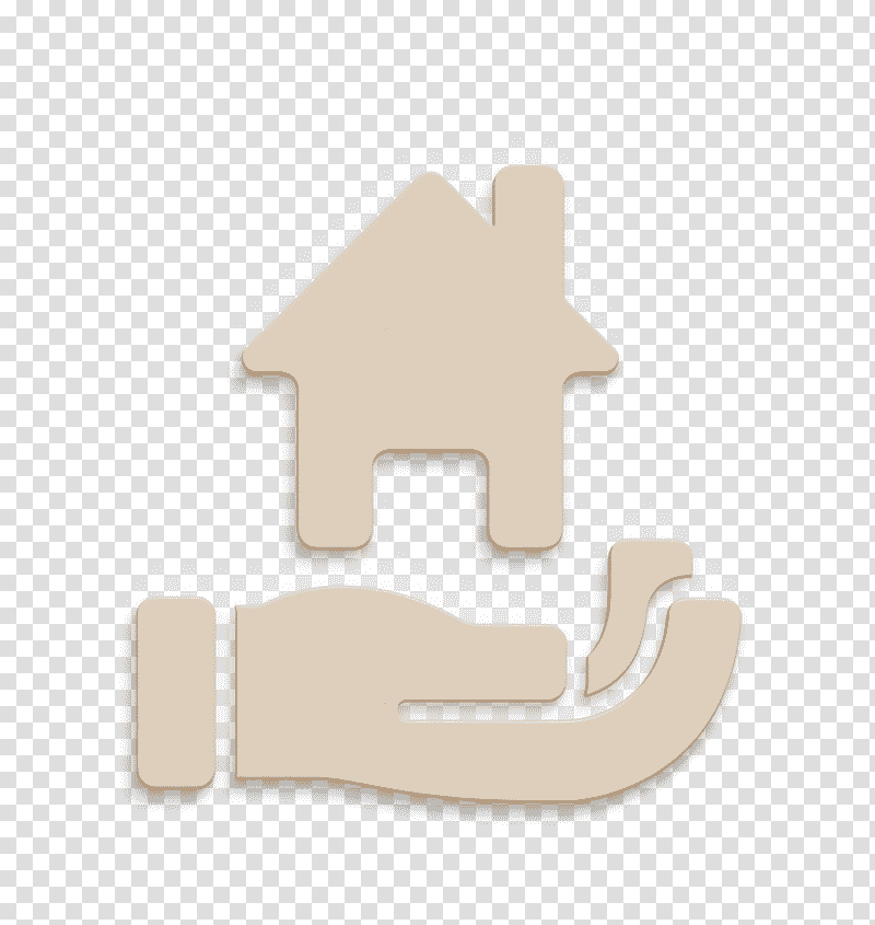 Money and finances icon business icon Real estate business house on a hand icon, Meter, Hm transparent background PNG clipart
