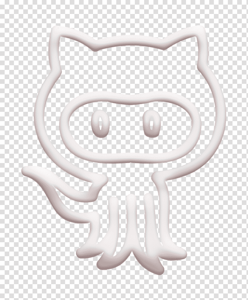 Octocat hand drawn logo outline icon Octocat icon logo icon, Hand Drawn Icon, Symbol, Character, Chemical Symbol, Meter, Cartoon transparent background PNG clipart