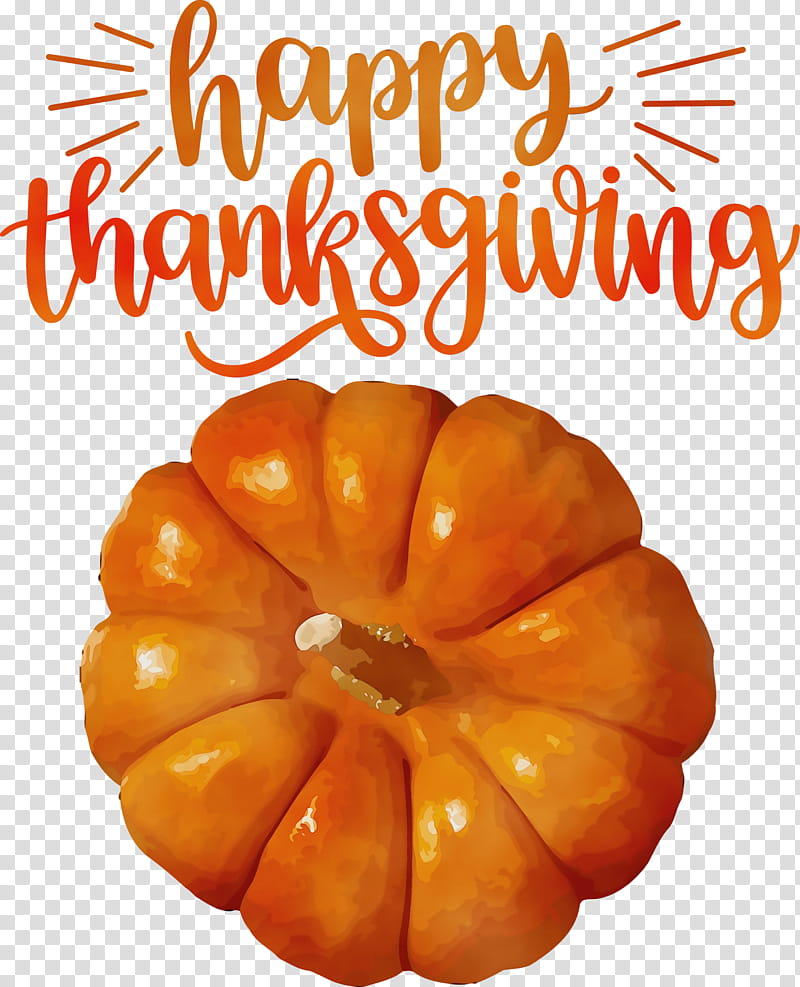 Thanksgiving, Happy Thanksgiving , Watercolor, Paint, Wet Ink, Winter Squash, Cucurbita Maxima, Natural Foods transparent background PNG clipart