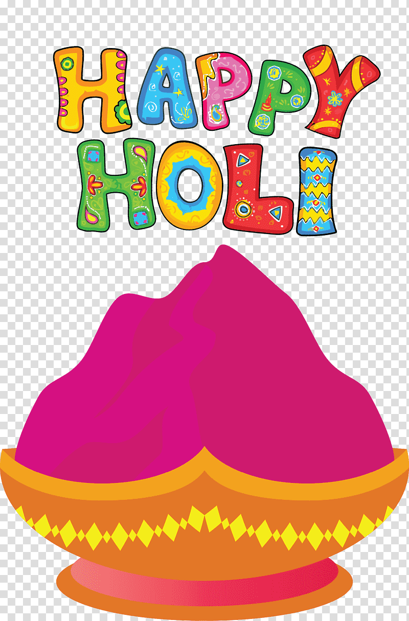 Happy Holi, Tshirt, Sticker, Colorful, Merchandising, Party Hat transparent background PNG clipart