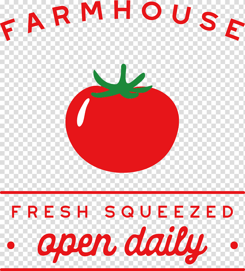 farmhouse fresh squeezed open daily, Logo, Vegetable, Line, Meter, Fruit, Apple transparent background PNG clipart