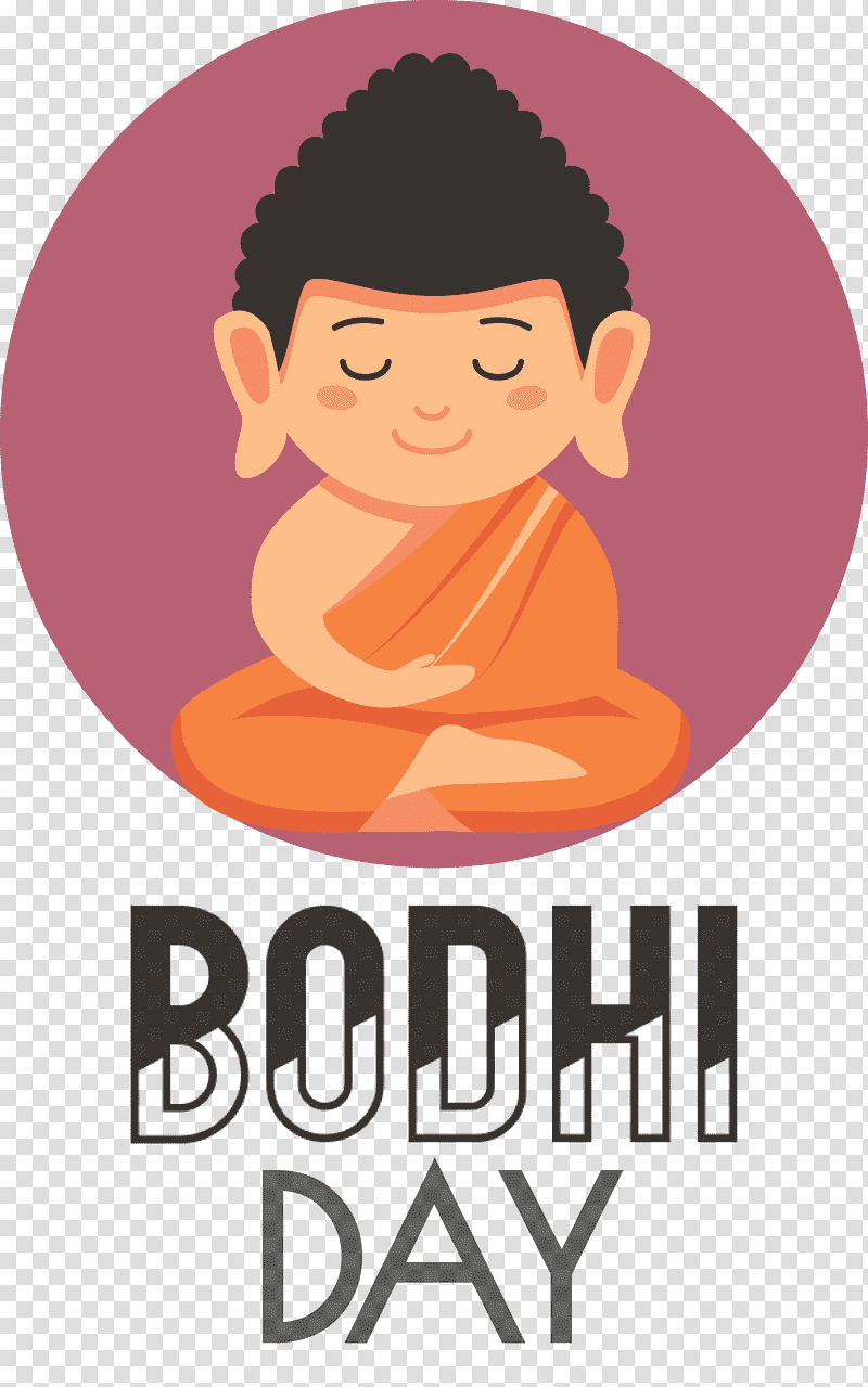 Bodhi Day Bodhi, Cartoon, Logo, Poster, Face, Forehead, Meter transparent background PNG clipart