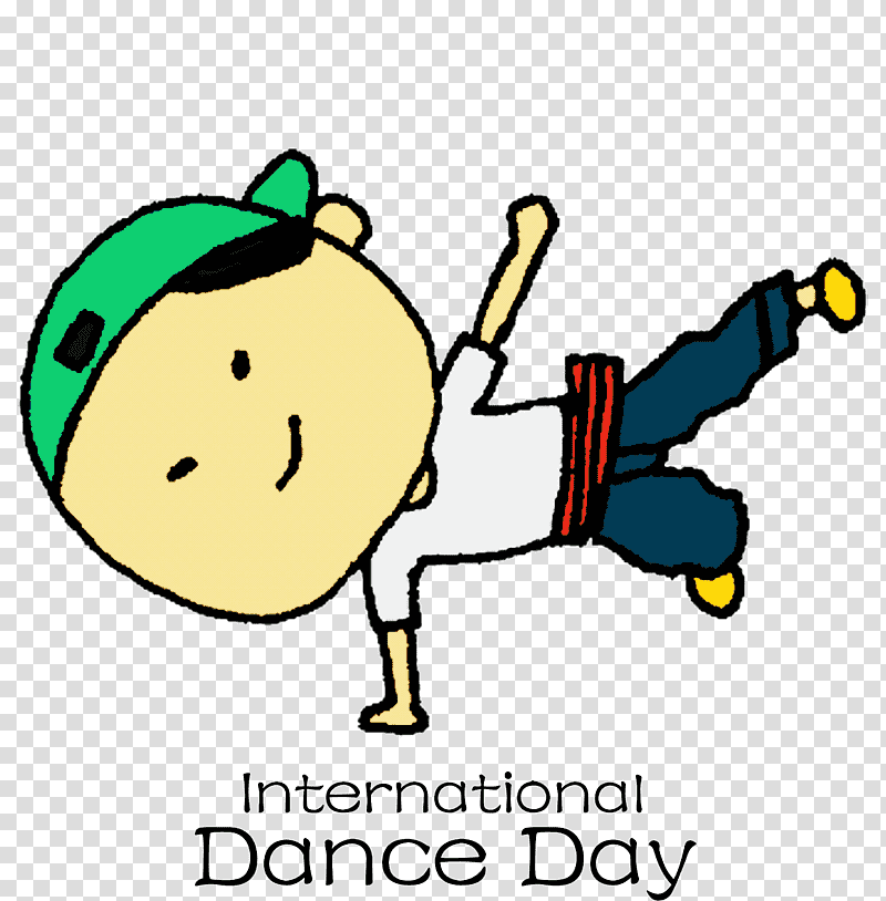 International Dance Day Dance Day, Yellow, Cartoon, Smiley, Happiness, Meter, Plant transparent background PNG clipart