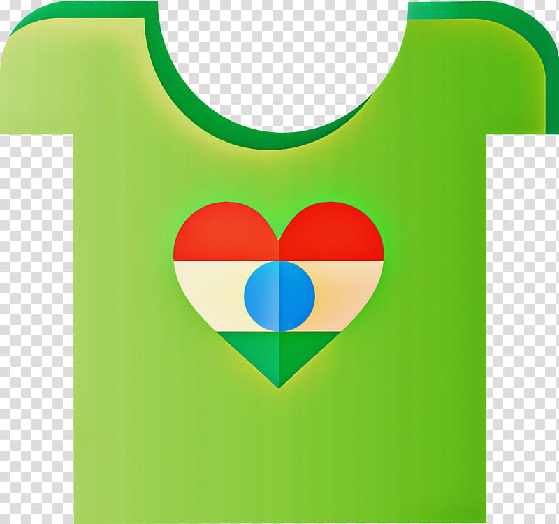 India Republic Day India Independence Day, Clothing, Green, Bib, Tshirt, Symbol, Heart, Top transparent background PNG clipart