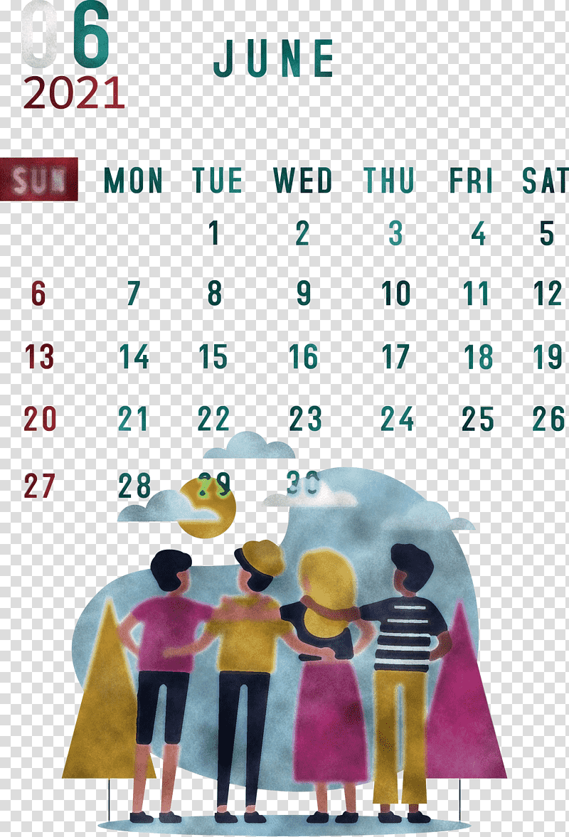 June 2021 Calendar 2021 Calendar June 2021 Printable Calendar, Calendar System, Logo, Text, Aztec Calendar, Month, Painting transparent background PNG clipart