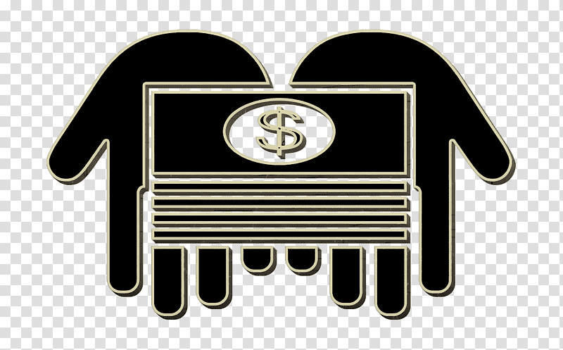 Stack of Dollars On Two Hands icon Money Pack 2 icon commerce icon, Loan Icon, Painting, Abstract Art, Cartoon, Logo, Symbol transparent background PNG clipart