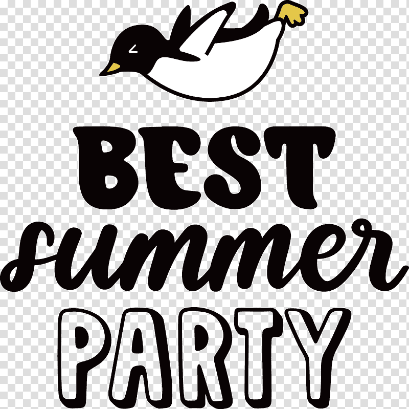 Best Summer Party Summer, Summer
, Birds, Duck, Logo, Beak, Cartoon transparent background PNG clipart