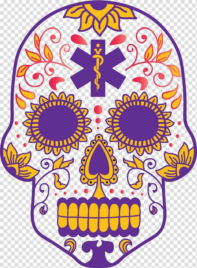 Sugar Skull, Calavera, Day Of The Dead, Craft, Visual Arts, Candy transparent background PNG clipart
