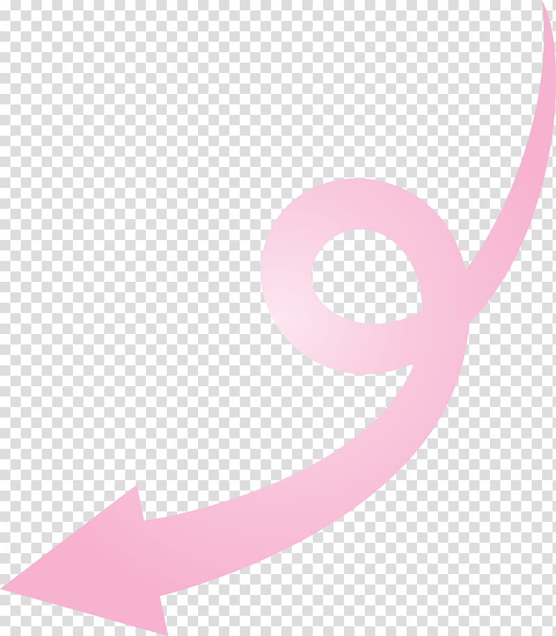 Curved Arrow, Pink, Line, Material Property, Logo, Magenta transparent background PNG clipart