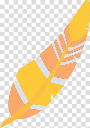 yellow line meter, Cartoon Feather, Watercolor Feather, Vintage Feather, Paint, Wet Ink transparent background PNG clipart thumbnail