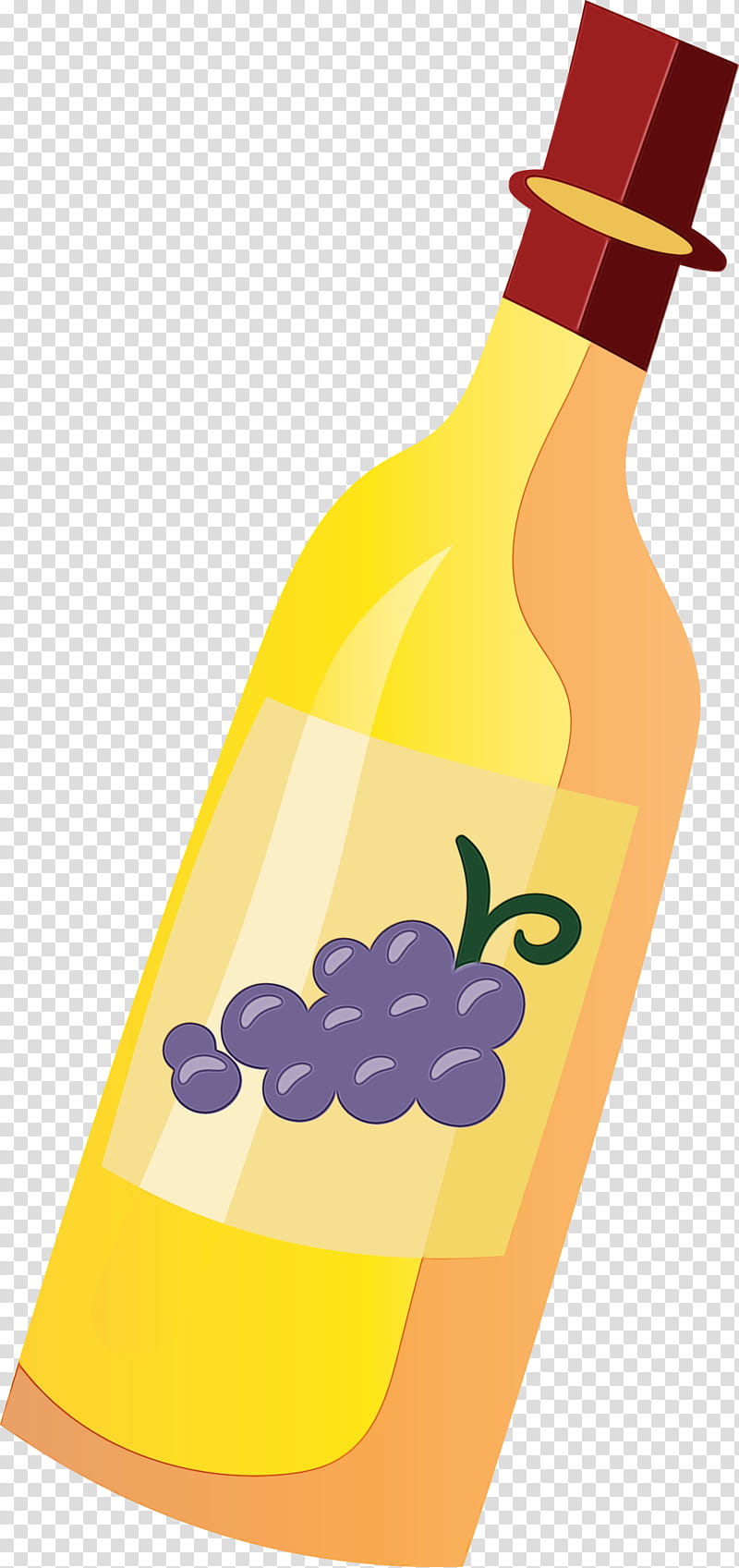 wine bottle wine glass bottle wine cocktail, Watercolor, Paint, Wet Ink, Dessert Wine, Fruit, Highheeled Shoe, Yellow transparent background PNG clipart