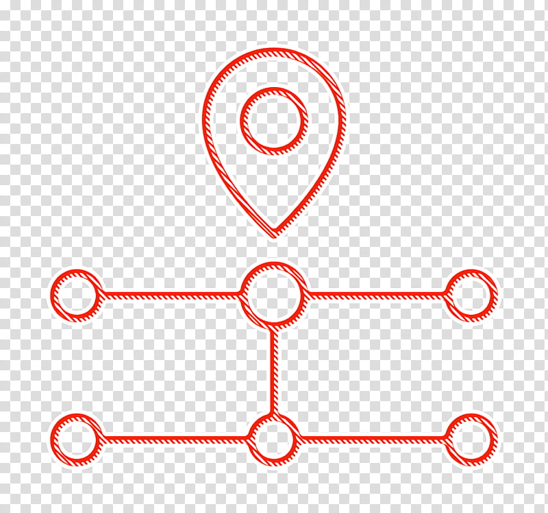 Route icon Maps and location icon Navigation Map icon, Line, Circle, Symbol, Symmetry transparent background PNG clipart