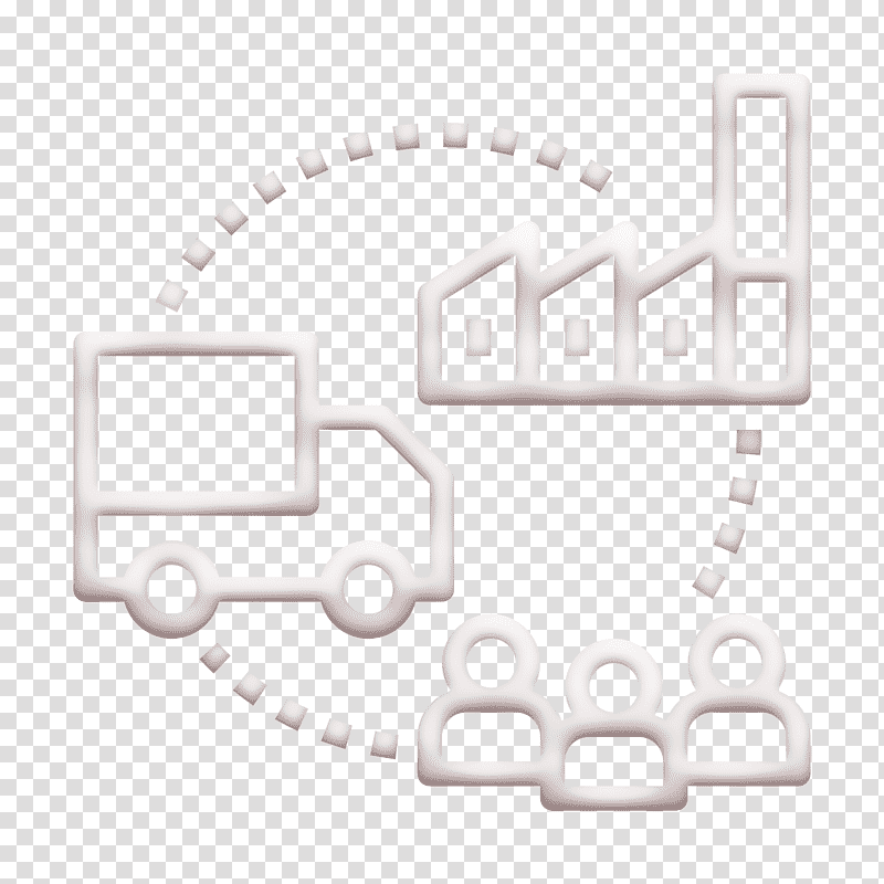 Distribution icon Digital Economy icon, Supply Chain Management, Logistics, Manufacturing, Business, Industry, Service transparent background PNG clipart