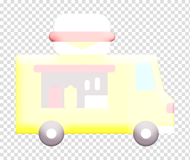 Food truck icon Truck icon Fast Food icon, Yellow, Line, Computer, Meter transparent background PNG clipart