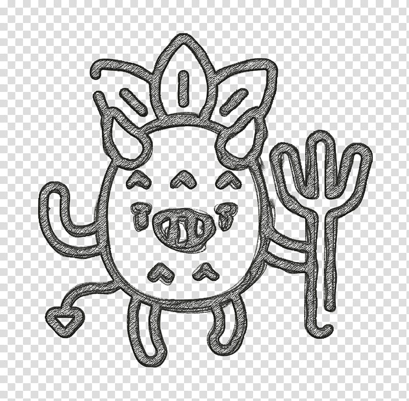 Pineapple Character icon Devil icon, Line Art, Hand, Finger, Coloring Book, Metal transparent background PNG clipart