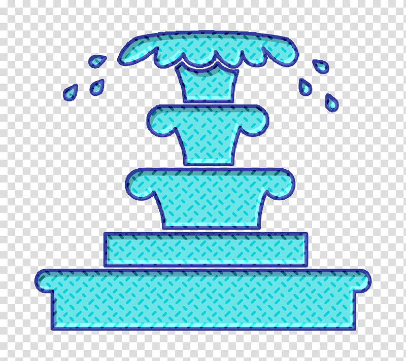 Yard fountain icon Tools and utensils icon Fountain icon, House Things Icon, Meter, Line, Symbol, Microsoft Azure, Mathematics transparent background PNG clipart