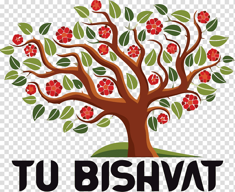 Tu BiShvat Jewish, Tree, Flower, Branch, Tree Planting, Tulip, Royaltyfree transparent background PNG clipart