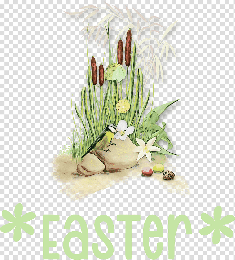 Floral design, Easter Eggs, Happy Easter, Watercolor, Paint, Wet Ink, Meter transparent background PNG clipart