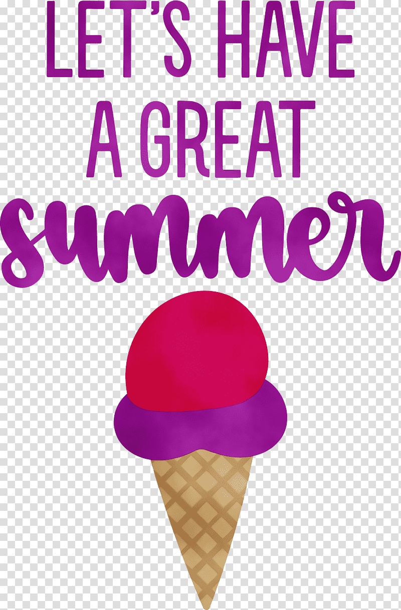 Ice Cream, Great Summer, Summer
, Watercolor, Paint, Wet Ink, Ice Cream Cone transparent background PNG clipart