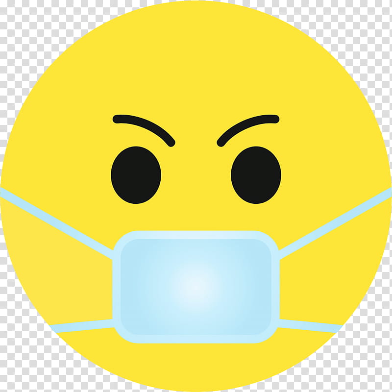 medical mask surgical mask, Emoticon, Smiley, Yellow, Facial Expression, Head, Line, Circle transparent background PNG clipart