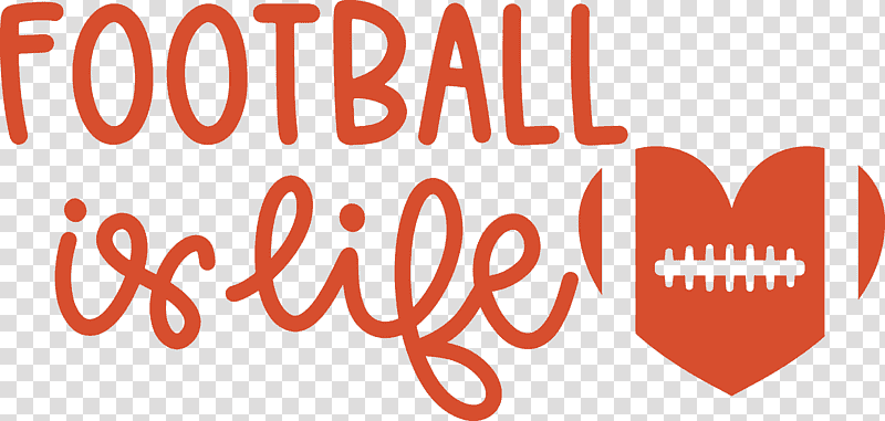 Football Is Life Football, Logo, Heart, Meter, Valentines Day, M095 transparent background PNG clipart