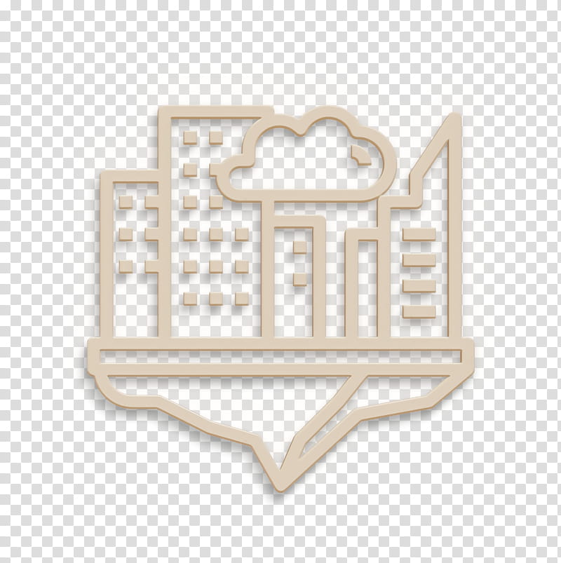 Cloud icon Fintech icon, Logo, Beige, Emblem, Symbol, Label transparent background PNG clipart