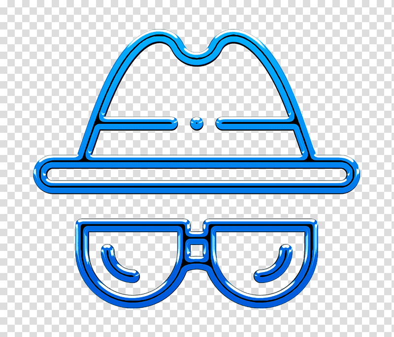 GDPR icon Detective icon Incognito icon, Royaltyfree, Big, Poster, Line Art, Cartoon transparent background PNG clipart