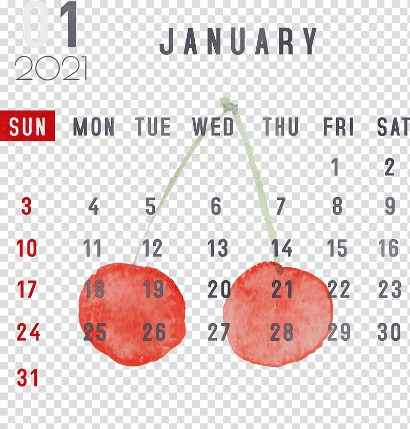 nexus line meter font calendar system, January, January Calendar, Watercolor, Paint, Wet Ink, Fruit transparent background PNG clipart