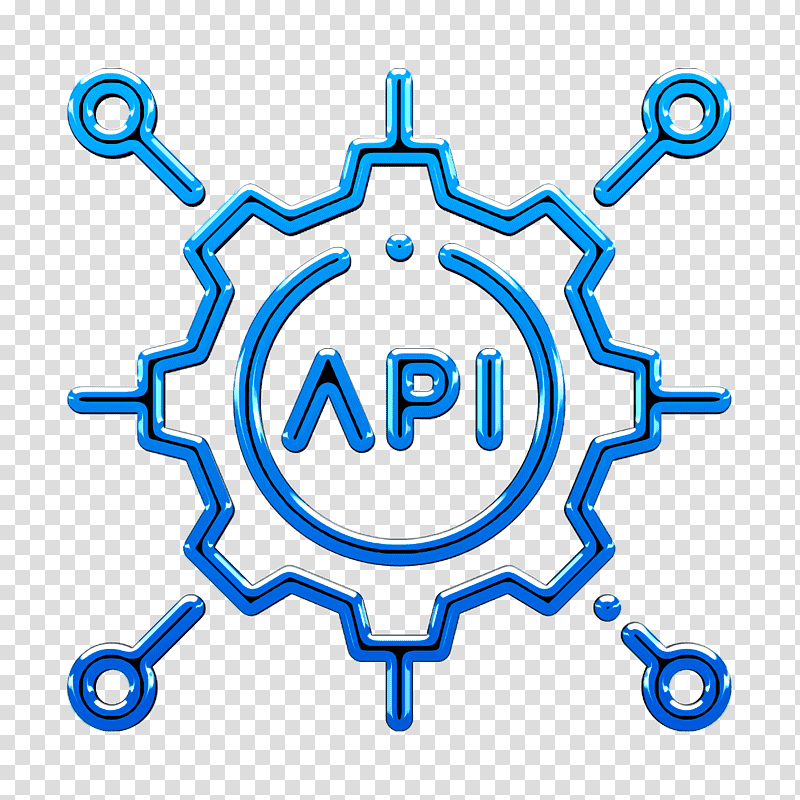 Web Development icon Api icon, Project Management, System transparent background PNG clipart