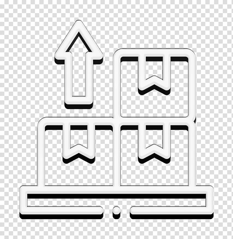 Delivery icon Pallet icon Export icon, Line, Meter, Black And White
, Number, Geometry, Mathematics transparent background PNG clipart