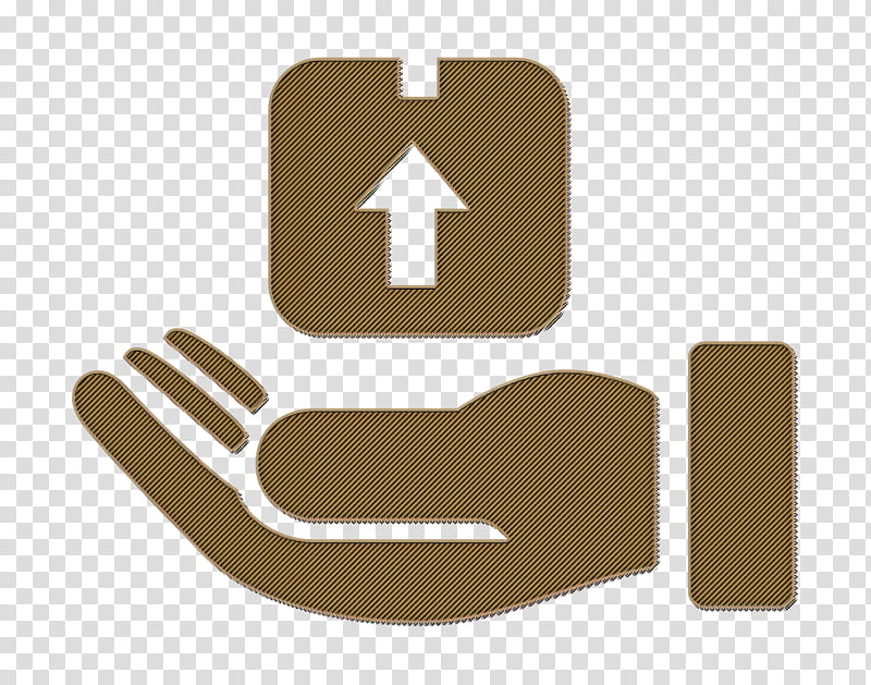 Logistics Delivery icon Hand icon Delivery box on a hand icon, Commerce Icon, Package Delivery, Cargo, Ecommerce, Packaging And Labeling, Courier transparent background PNG clipart