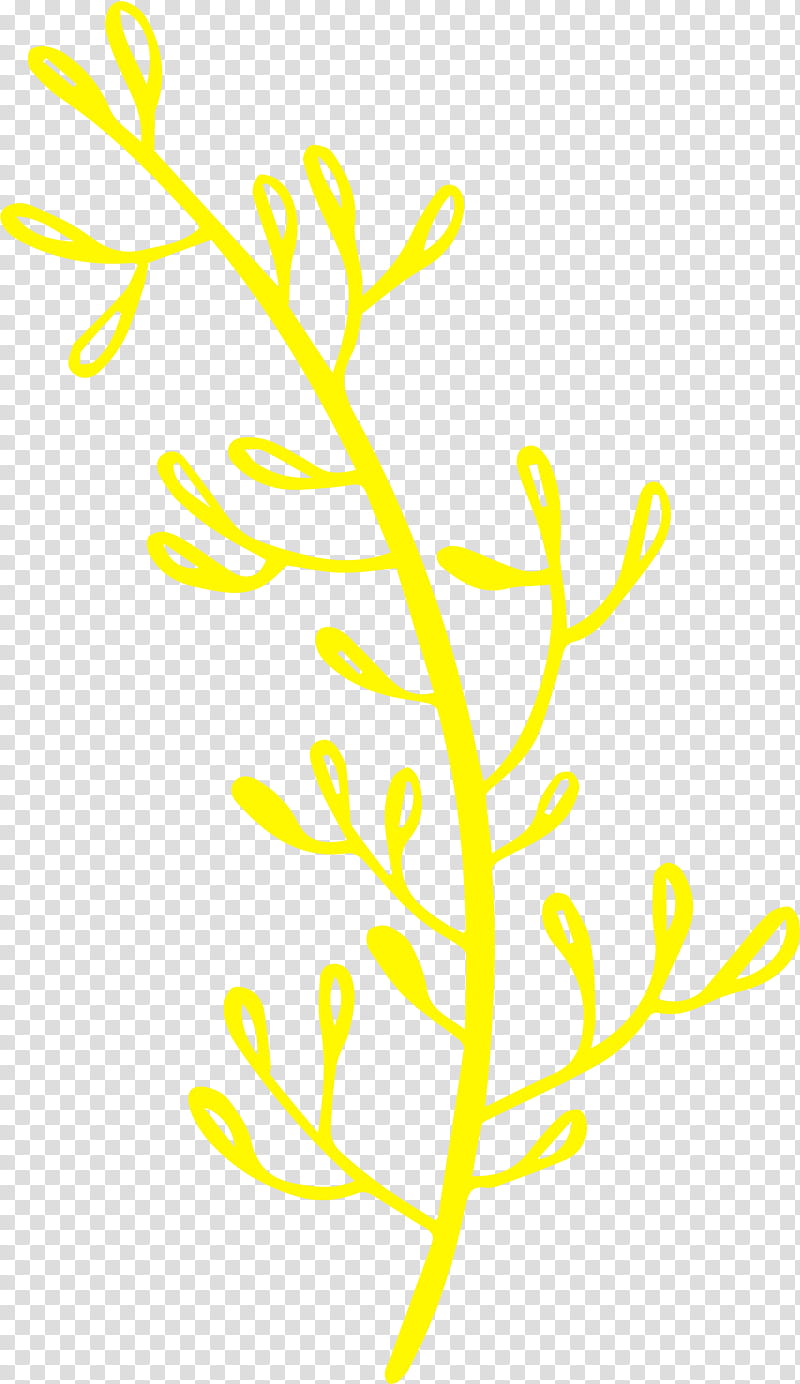 twig plant stem leaf petal black & white / m, Watercolor, Paint, Wet Ink, Black White M, Yellow, Commodity, Line transparent background PNG clipart