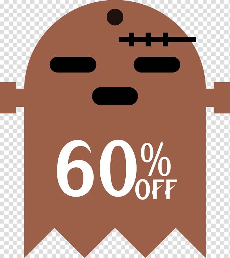 Halloween discount Halloween Sales 60% Off, 60 Off, 60 Discount, Logo, Snout, Line, Meter transparent background PNG clipart