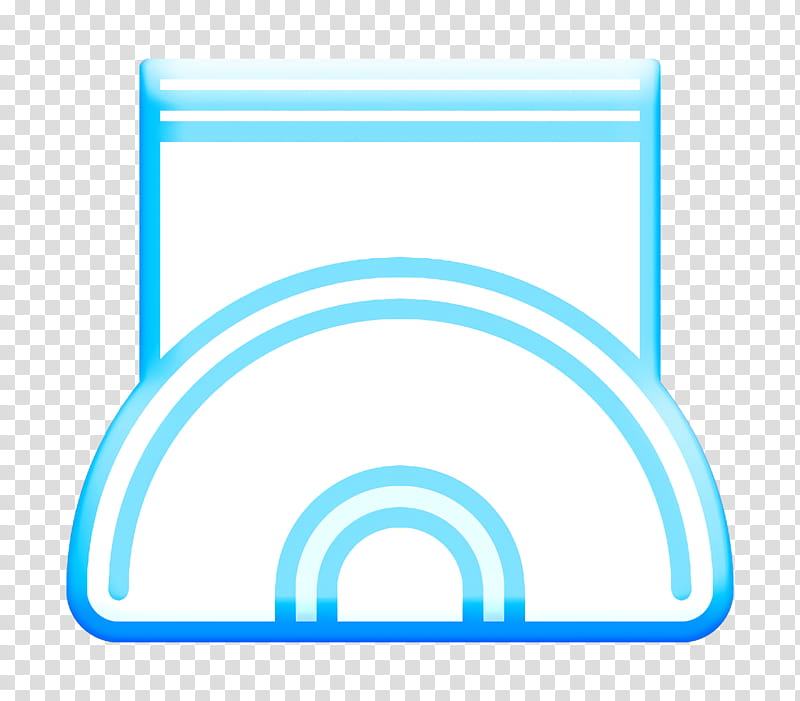 Napkin holder icon Restaurant icon, Blue, Aqua, Text, Circle, Turquoise, Azure, Line transparent background PNG clipart
