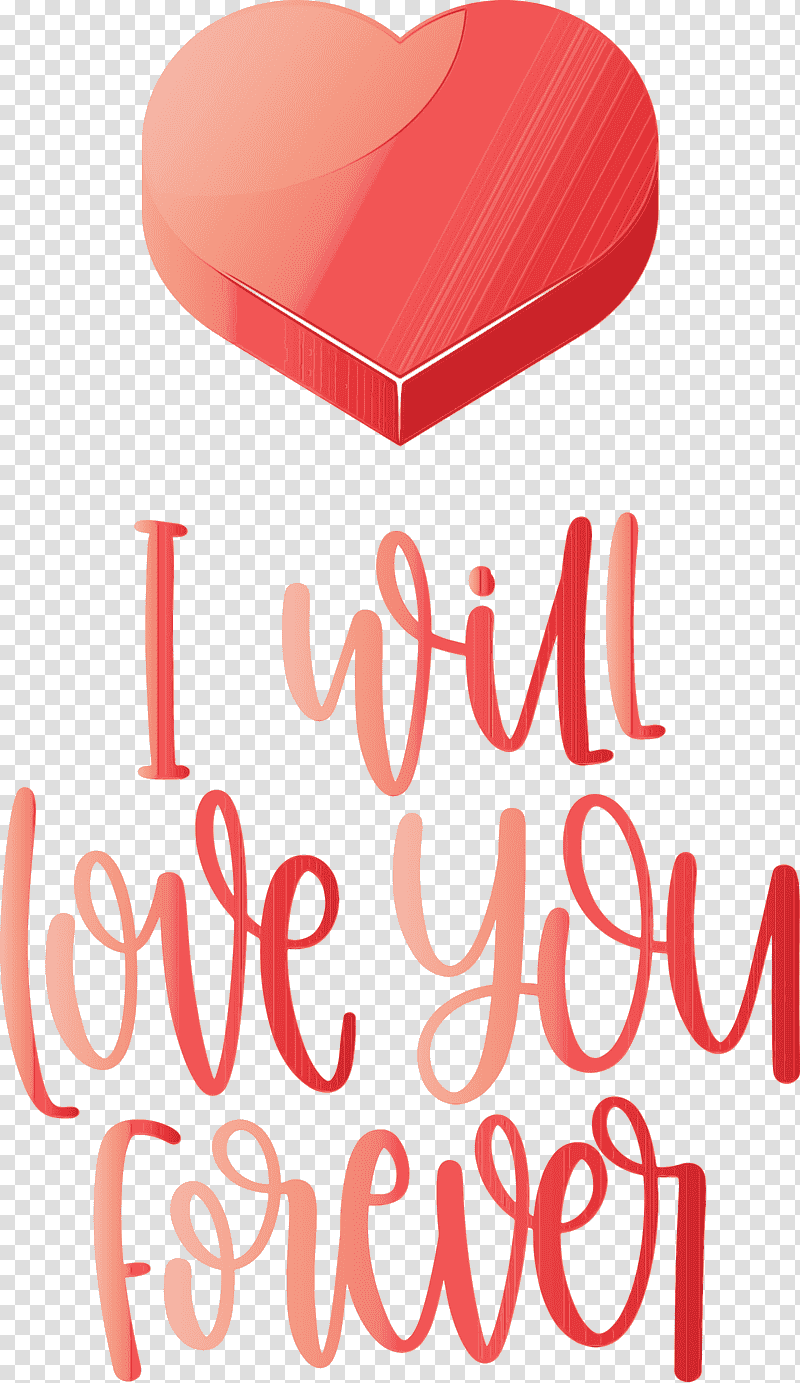 Valentine's Day, Love You Forever, Valentines Day, Watercolor, Paint, Wet Ink, Logo transparent background PNG clipart