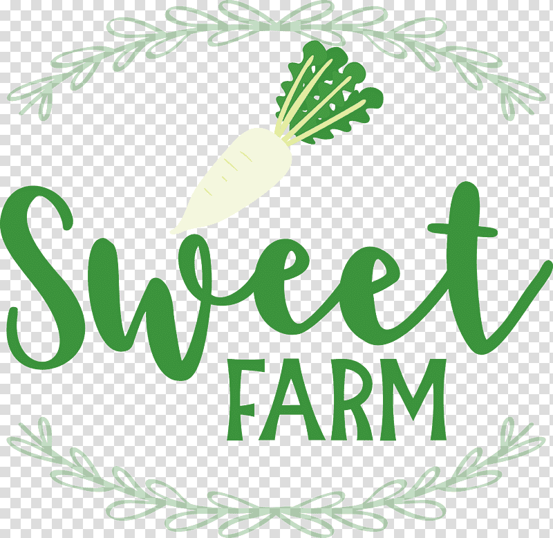 Sweet Farm, Logo, Leaf, Flower, Green, Grasses, Tree transparent background PNG clipart