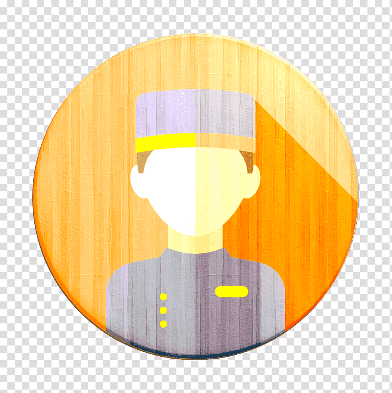 Profession avatars icon Concierge icon, Yellow, Meter transparent background PNG clipart