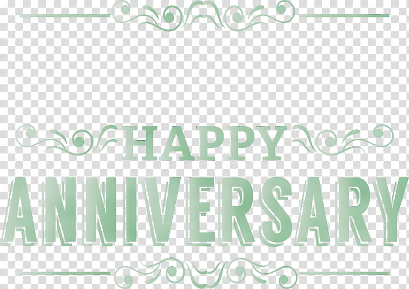 logo font angle line green, Happy Anniversary, Watercolor, Paint, Wet Ink, Meter, Area transparent background PNG clipart