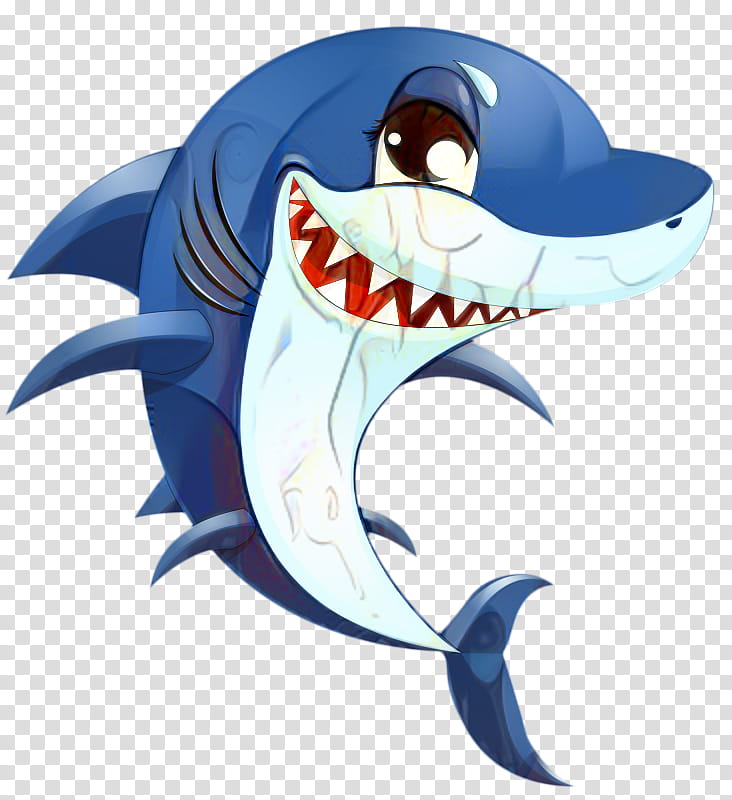 great white shark cartoon images