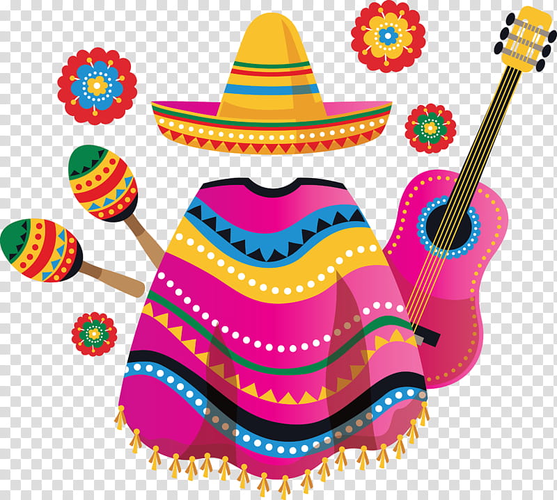 Mexican Elements, Hat, Party Hat, Line transparent background PNG clipart