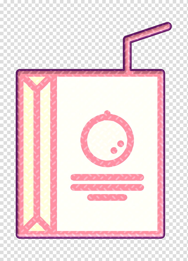 Supermarket icon Juice box icon, Pink, Text, Magenta, Material Property, Rectangle, Circle, Sign transparent background PNG clipart