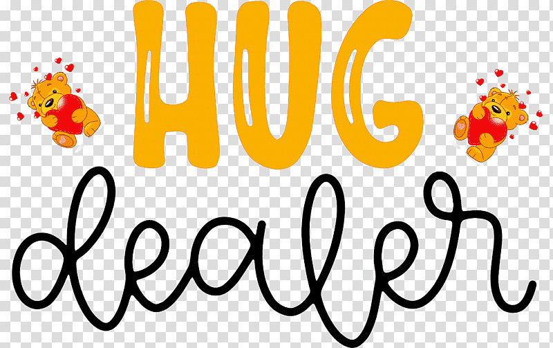 Hug Dealer Valentines Day Valentines Day Quote, Logo, Calligraphy, Yellow, Line, Meter, Flower transparent background PNG clipart