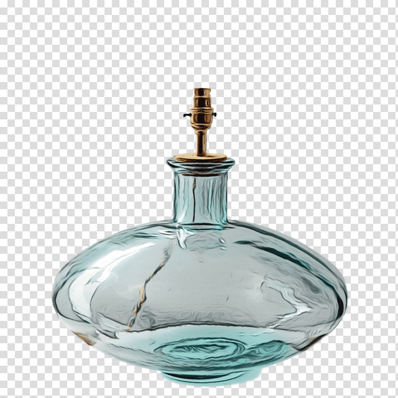 glass bottle decanter perfume glass bottle, Watercolor, Paint, Wet Ink, Unbreakable transparent background PNG clipart